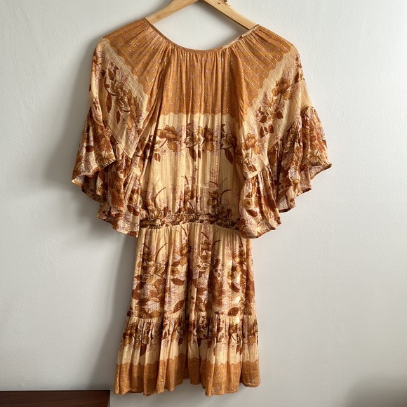 Spell & The Gypsy Coco Lei Flutter Mini Dress - Picture 4 of 4